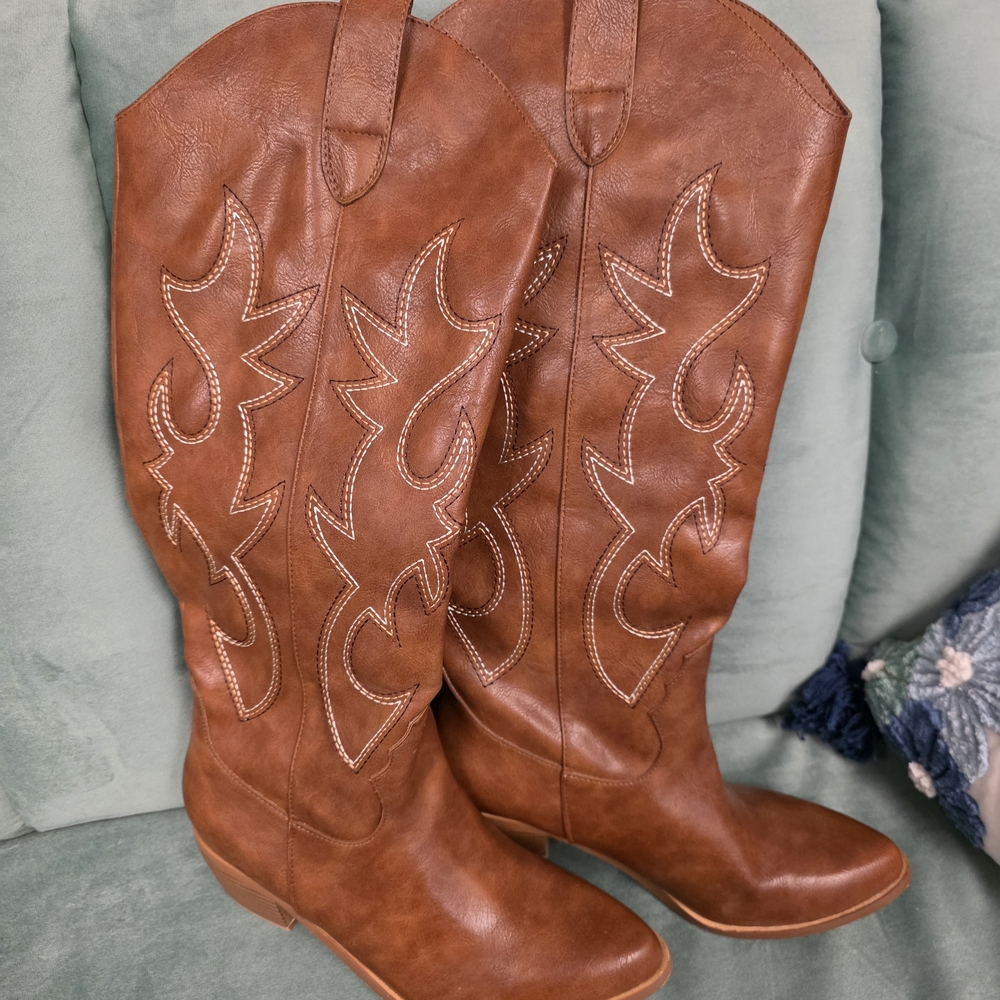 Brown Western Cowboy Boots